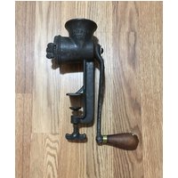 Antikes Metall 1901 Sargent Co Usa Nr 12 Gem Jr. Food Chopper Fleischmühle Werkzeug Mit Holzgriff Antikes Metall 1901 Sargent Co Usa Nr 12 Gem Jr. Food Chopper Fleischmühle Werkzeug Mit Holzgriff von ShamrocktreasuresII