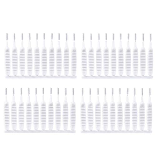 Duschkopf Reinigungsbürste,40 PCS Multifunktionale Spaltreinigung Bürste Multifunktionales Duschdüsen Nylon Zum Reinigen Der Kleinen Duschloch Düsenöffnung von ShanBye