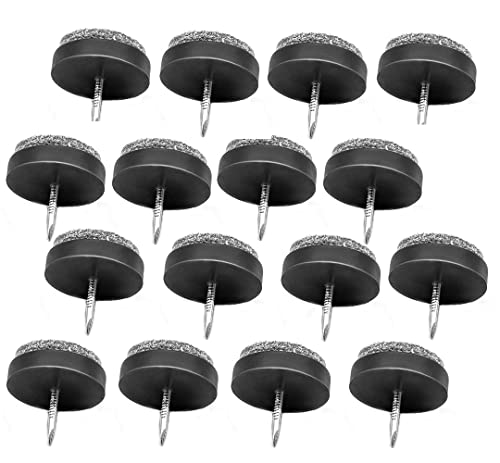 Filzgleiter Schrauben,50 PCS Filzgleiter Stuhl Runde Filzgleiter Nägel Nagelschieber Filz Stuhlgleiter Möbel Stuhlbeine Möbelgleiter für Holzstuhlhocker Tischbeinfüße 20 mm von ShanBye