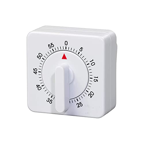 Küchentimer Mechanische,60 Minuten/1 Stunde Eieruhr Mechanisch Tragbare Timer Countdown Eieruhren Analog Kurzzeitwecker für Haushalt Küche Kochen Backen Sport Büro von ShanBye