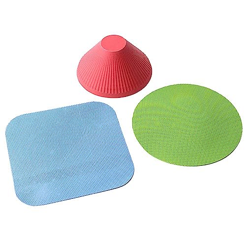 Silicone Jar Opener Gripper Pad,3 PCS Rubber Bottle Opener Gripper Pad Glasöffner Deckelöffner Gummi Gummi Flaschenöffner Greiferpad für Die Meisten Flaschen von ShanBye