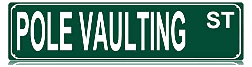 Schmales Blechschild mit englischer Aufschrift "Pole Vaulting St Slim, Straße, lustiges Metallschild, Wanddekoration für Schlafzimmer, Bauernhof, Zuhause, Bar, Garage, Männerhöhle, Wandkunst, Geschenk Schmales Blechschild mit englischer Aufschrift "Pole Vaulting St Slim, Straße, lustiges Metallschild, Wanddekoration für Schlafzimmer, Bauernhof, Zuhause, Bar, Garage, Männerhöhle, Wandkunst, Geschenk von ShanXiRong