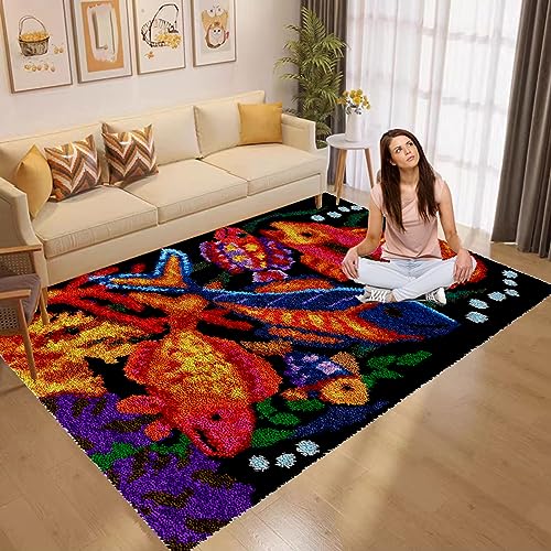 ShangGan 90 x 120 cm Knüpfteppich DIY Kreuzstich Set Knüpfset - Kreuzstich Teppich Tapisserie Set Für Erwachsene Kinder Anfänger Kreatives Geschenk Latch Hook Kit ShangGan 90 x 120 cm Knüpfteppich DIY Kreuzstich Set Knüpfset - Kreuzstich Teppich Tapisserie Set Für Erwachsene Kinder Anfänger Kreatives Geschenk Latch Hook Kit von ShangGan
