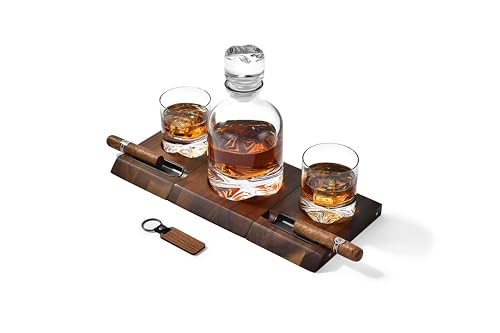 Personalisiertes Whiskey-Dekanter-Set mit Aufbewahrungsbox aus Akazienholz, Whiskeygläser, Schnapsgläsern und Holzgetränkeuntersetzern, Luxus-Hausbar-Geschenkpaket für Männer und Frauen Personalisiertes Whiskey-Dekanter-Set mit Aufbewahrungsbox aus Akazienholz, Whiskeygläser, Schnapsgläsern und Holzgetränkeuntersetzern, Luxus-Hausbar-Geschenkpaket für Männer und Frauen von Shanik