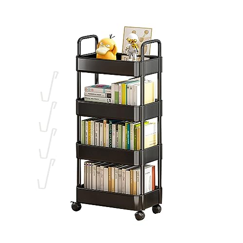 Rollender Bücherwagen -3/4 Ebenen Küchenrollwagen, Rollwagen Küchenwagen Mit Rollen Küchenregal, Beweglicher Snackwagen Badregal, Platzsparend Für Küche, Flur, Balkon Rollender Bücherwagen -3/4 Ebenen Küchenrollwagen, Rollwagen Küchenwagen Mit Rollen Küchenregal, Beweglicher Snackwagen Badregal, Platzsparend Für Küche, Flur, Balkon von Shannan