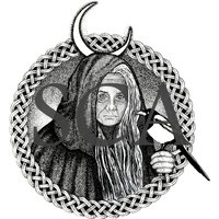 Florence Newton - Kunstdruck Hexe, Hexerei, Okkult, Pagan, Wiccan, Crone Göttin, Gothic, Dark, Irish Art von ShannonCaitrionaArt