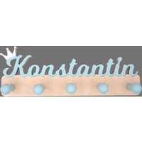 Kindergarderobe Mit Krone Am Name Aus Holz | Für Dein Kind Jacken Und Rucksäcke Namensleiste Hakenleiste Personalisiert Kindergarderobe Mit Krone Am Name Aus Holz | Für Dein Kind Jacken Und Rucksäcke Namensleiste Hakenleiste Personalisiert von ShannonCreativeArt