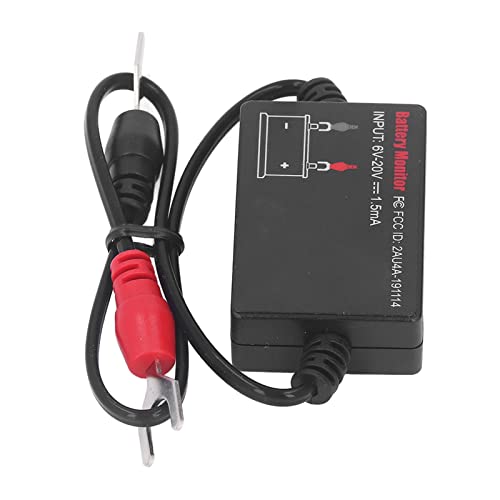 Autobatteriedetektor, APP-Überwachung Gute Kompatibilität Einfache Verkabelung Batteriewächter 6-20-V-Eingang für 12-V-Autozelle von Shanrya