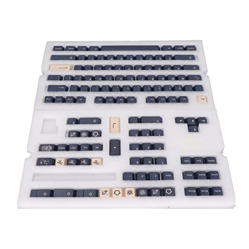 Benutzerdefinierte Tastaturen Mechanische Tastatur Ergonomisches Design aus PBT-Material für Universaltastaturen für Geschenktastaturzubehör (Sterne beobachten) von Shanrya