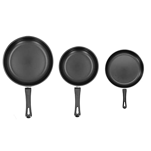 Bratpfannen-Set, Mini-Pfannen-Set Praktisch 3-tlg. Wiederverwendbar für Induktionsherd Gasherd von Shanrya