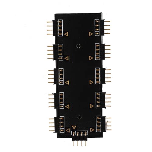Computerzubehör, Verlängerungskabel 12 V / 5 V Stabiler PC RGB-Hub, für PC-Desktop-Computer-Motherboard(12V 4-polig) von Shanrya