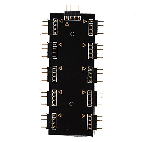 Computerzubehör, Verlängerungskabel 12 V / 5 V Stabiler PC RGB-Hub, für PC-Desktop-Computer-Motherboard(5V 3-polig) von Shanrya
