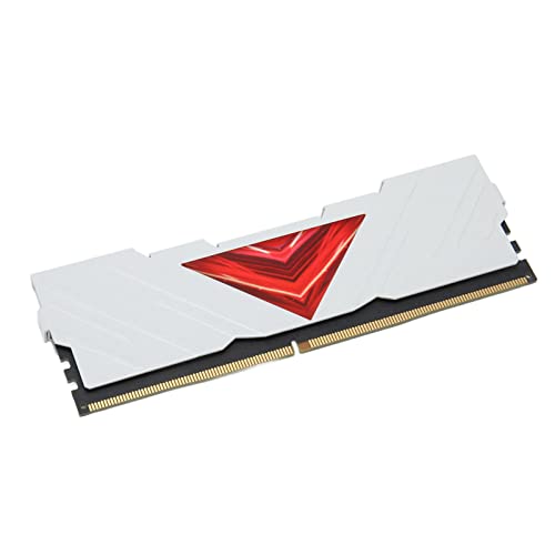 Desktop-RAM-Speichermodul, DDR4-Desktop-RAM 3600 MHz, Stabil, 2 Stück, Wärmeableitung, Metall, 8 GB, 1,35 V für Büro (Weiss) von Shanrya