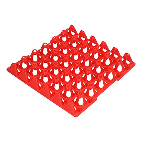 Eierschalen, wiederverwendbare Kunststoff-Eierablage mit 30 Zellen, 5 Stück für Farm for Hennery(rot) von Shanrya