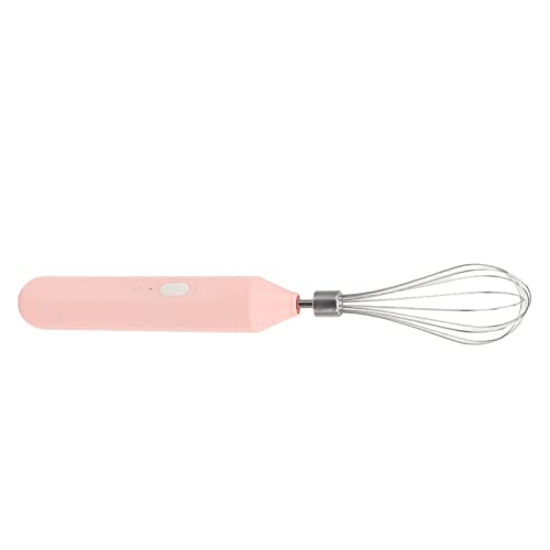 Elektrischer Schneebesen, Kabelloser Handmixer 3 Geschwindigkeiten Zum Backen zu Hause for Kitchen, Electric Whisk for Cake Cream Protein (Pink)(Rosa) von Shanrya