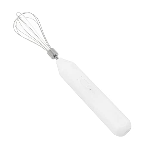 Kabelloser Handmixer, Elektrischer Schneebesen, Wiederaufladbare USB-Kaffeemaschine (Weiß) von Shanrya