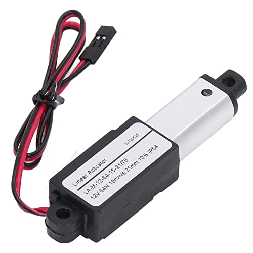Linearmotor Einfach zu bedienender elektrischer Mikro-Linearantrieb 12 V Aluminium-ABS-Endschalter für die Hebebühnenautomatisierung (21mm) von Shanrya