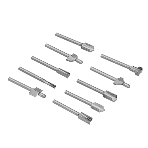 Mini-Fräser-Set, hohe Härte, einzigartiges Design, Antihaft-Messer, Spiralschneide-Fräser-Set für die Holzbearbeitung von Shanrya
