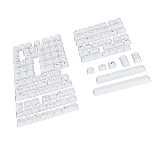 PBT-Tastenkappen, einfaches Zerlegen des ergonomischen Designs der Persönlichkeit, PBT-Tastenkappen für mechanische Tastatur (#1) von Shanrya
