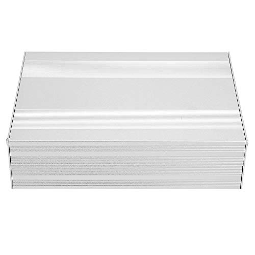 PCB-Aluminiumbox, Aluminium-Projektbox PCB-Kühlbox, Gehäuse für Leiterplatten Silber 54 * 145 * 200 mm Instrumente von Shanrya