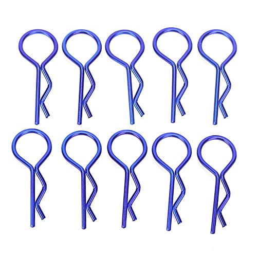 RC Auto Shell Clips, RC Karosserie Clips Einfach zu montieren für 1/5 1/6 1/8 1/10 RC Car(Blau) von Shanrya