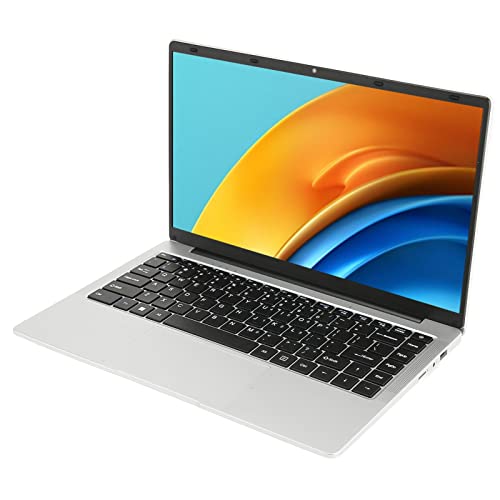 Shanrya 14 Zoll Laptop Notebook J4105 CPU 100-240V 1920x1080 HD für die Tägliche Arbeit (8+1 TB EU-Stecker) von Shanrya