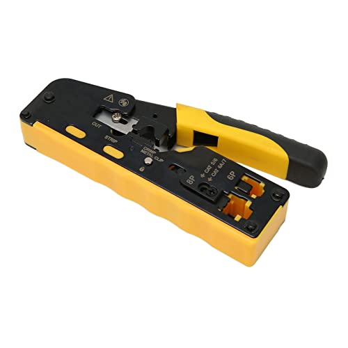 Shanrya 6P 8P Modulare Ratschen-Datenkabel-Crimper Eliminiert Versehentliches Berühren. RJ45-Runddraht-Crimpzange von Shanrya