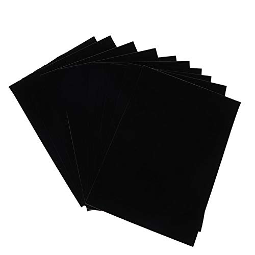 Shanrya Black Velvet Fabric Sticky Back Adhesive Back Sheets,10pcs Self-Adhesive Black Jewelry Box Lint Lining Sticky Flocked Cloth Accessory Shanrya Black Velvet Fabric Sticky Back Adhesive Back Sheets,10pcs Self-Adhesive Black Jewelry Box Lint Lining Sticky Flocked Cloth Accessory von Shanrya