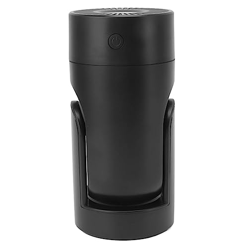 Shanrya Desktop-Luftbefeuchter, über USB Wiederaufladbarer Tragbarer Mini-Luftbefeuchter ABS, Abnehmbar, um 360 Grad Drehbar, Automatisches Schüttelkopfspray für das Büro (Schwarz) von Shanrya