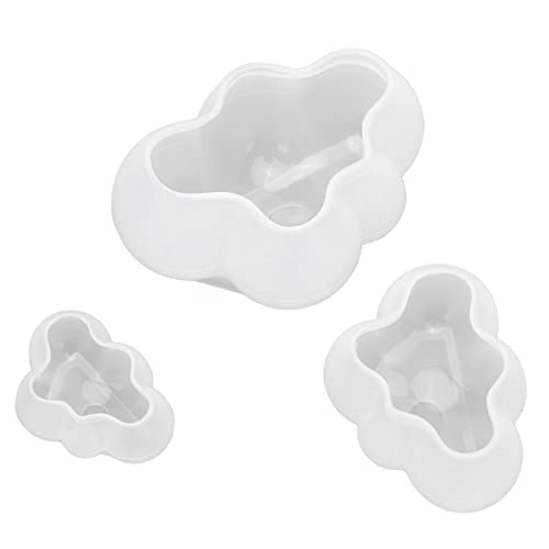 Shanrya Formenset Wolkenform, Silikonmaterial Silikonform Wolkenform 3-teilig einfach zu stapeln von Shanrya