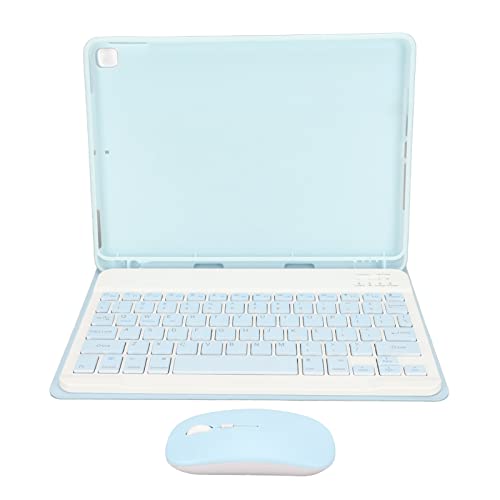 Shanrya Intelligente Tastaturhülle, Verhindert Rutschen, Einstellbarer Winkel, Magnetische Tastatur, ABS-PU, mit Stifthalter für Air3 10,5-Zoll-Tablet (Blau) von Shanrya