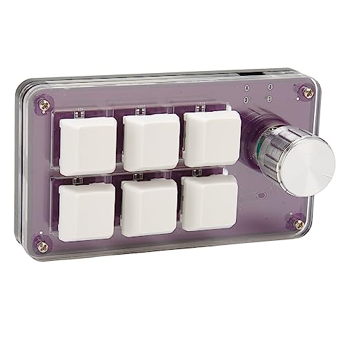 Shanrya Makro-Tastatur, Programmierbare ABS-Acryl-Typ-C-Gaming-Tastatur mit Kabel für Spiele Shanrya Makro-Tastatur, Programmierbare ABS-Acryl-Typ-C-Gaming-Tastatur mit Kabel für Spiele von Shanrya