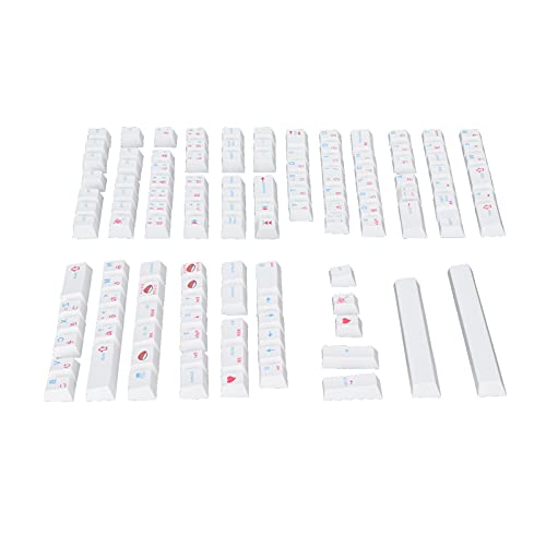 Shanrya PBT-Tastenkappen, einfaches Demontieren von Persönlichkeit Cartoon PBT-Tastenkappen-Set für mechanische Tastatur(#1) von Shanrya