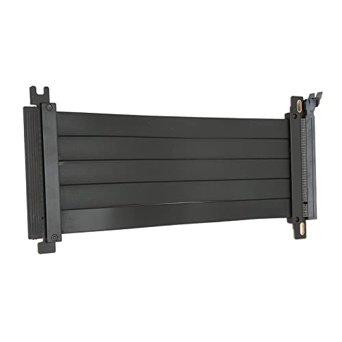 Shanrya PCIE 4.0 Case Extender X16 128 Gbps Hochgeschwindigkeitsschienenstabiler Rechteckiger GPU-Extender (40cm) von Shanrya