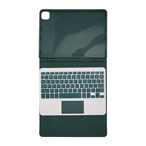 Shanrya Tablet Tastatur Stifthalter Magnetische Schutzhülle Kabellose Tastatur für Air 4 5 (Grün) von Shanrya