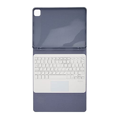 Shanrya Tablet Tastatur Stifthalter Magnetische Schutzhülle Kabellose Tastatur für Air 4 5 (Lila) von Shanrya