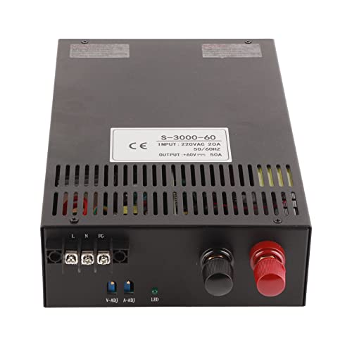 Tischnetzteil, Breites Anwendungsspektrum 3000W Überspannungsschutz Variables DC Netzteil 220V AC Eingang Zur Steuerung (60V) von Shanrya