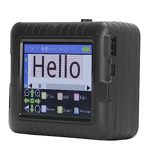 Tragbarer Tintenstrahldrucker, USB 2.0-Tintenstrahldrucker, 4-Kern-CPU, Wiederaufladbar, 3,5-Zoll-LED-Touchscreen, Einfache Bedienung für Dokumente von Shanrya
