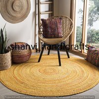 Handgeflochtener Boho Gelber Baumwoll-Chindi-Bereich-Teppich Home Decor-Teppiche Baumwollbereich Teppiche Handgewebter Teppich Rag Area Multi Farben von ShanviHandicrafts