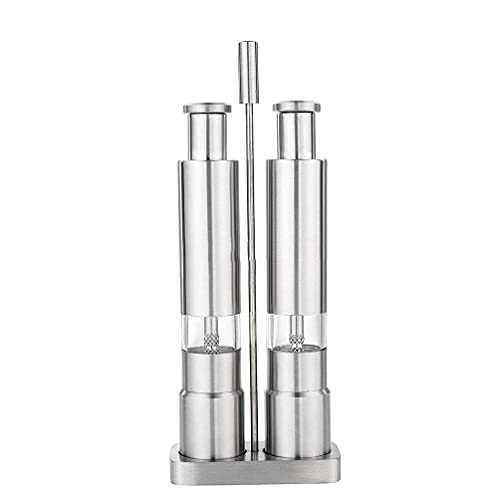Grind Salz- und Pfeffermühle 2er Set mit modernem Daumen-Druckknopf mit Ständer Kupfer Salz- und Pfeffermühle Set Grind Salz- und Pfeffermühle 2er Set mit modernem Daumen-Druckknopf mit Ständer Kupfer Salz- und Pfeffermühle Set von ShapeW