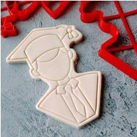 Graduate Cookie Cutter, Abschlusskuchen Dekoration, Abschlusskappe Fondant Ausstecher, Kunststoffform, Einzigartiges Backzubehör, Schneller Versand von ShapemCom