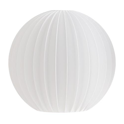 LED Pendelleuchte Ball Straight by Martin Žampach | Shapes - Decorations | Design Lampenschirm E27 | Biologisch abbaubares PLA | Minimalistisch (Größe L (25cm) - Nur Lampenschirm) von Shapes - Decorations