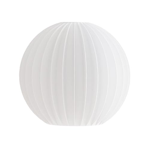 LED Pendelleuchte Ball Straight by Martin Žampach | Shapes - Decorations | Design Lampenschirm E27 | Biologisch abbaubares PLA | Minimalistisch (Größe M (20cm) - Nur Lampenschirm) von Shapes - Decorations