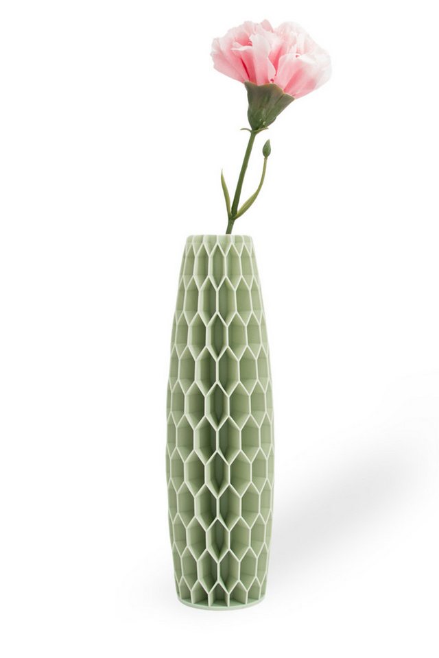 Shapes - Decorations Dekovase Tower Five - Exclusive by Martin Žampach, Vase, 10 Farben, 3D-Druck (Einzelmodell, Vase mit Borosilikatglas zur Nutzung mit Wasser), Wasserdicht, Leichte Struktur innerhalb des Materials (Rillung) von Shapes - Decorations