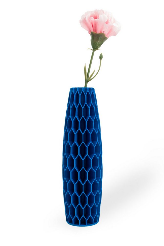 Shapes - Decorations Dekovase Tower Five - Exclusive by Martin Žampach, Vase, 10 Farben, 3D-Druck (Einzelmodell, Vase mit Borosilikatglas zur Nutzung mit Wasser), Wasserdicht, Leichte Struktur innerhalb des Materials (Rillung) von Shapes - Decorations