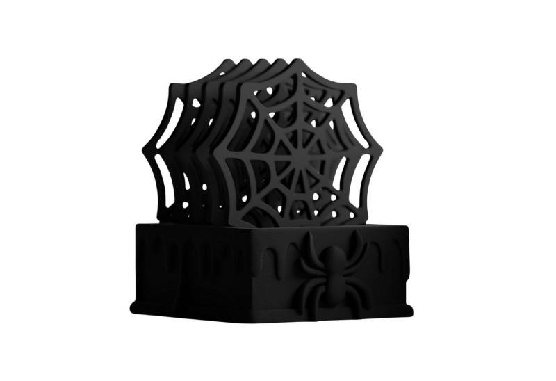 Shapes - Decorations Getränkeuntersetzer „Arachnis“ Untersetzer-Set, Spinnennetz-Design mit Halterung, 6er-Set, Halloween, Spinnennetz Shapes - Decorations Getränkeuntersetzer „Arachnis“ Untersetzer-Set, Spinnennetz-Design mit Halterung, 6er-Set, Halloween, Spinnennetz von Shapes - Decorations