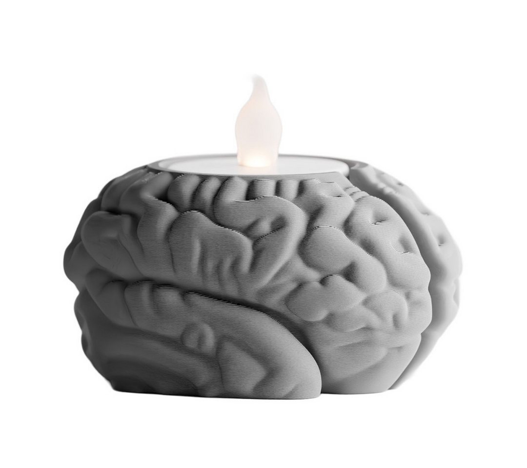 Shapes - Decorations Kerzenhalter Shapes – Decorations „Neuroglow“ Teelichthalter im Gehirn-Design (1er-Set, 2er-Set, 4er-Set, 1 St), Perfekt für Standard-Teelicht von Shapes - Decorations