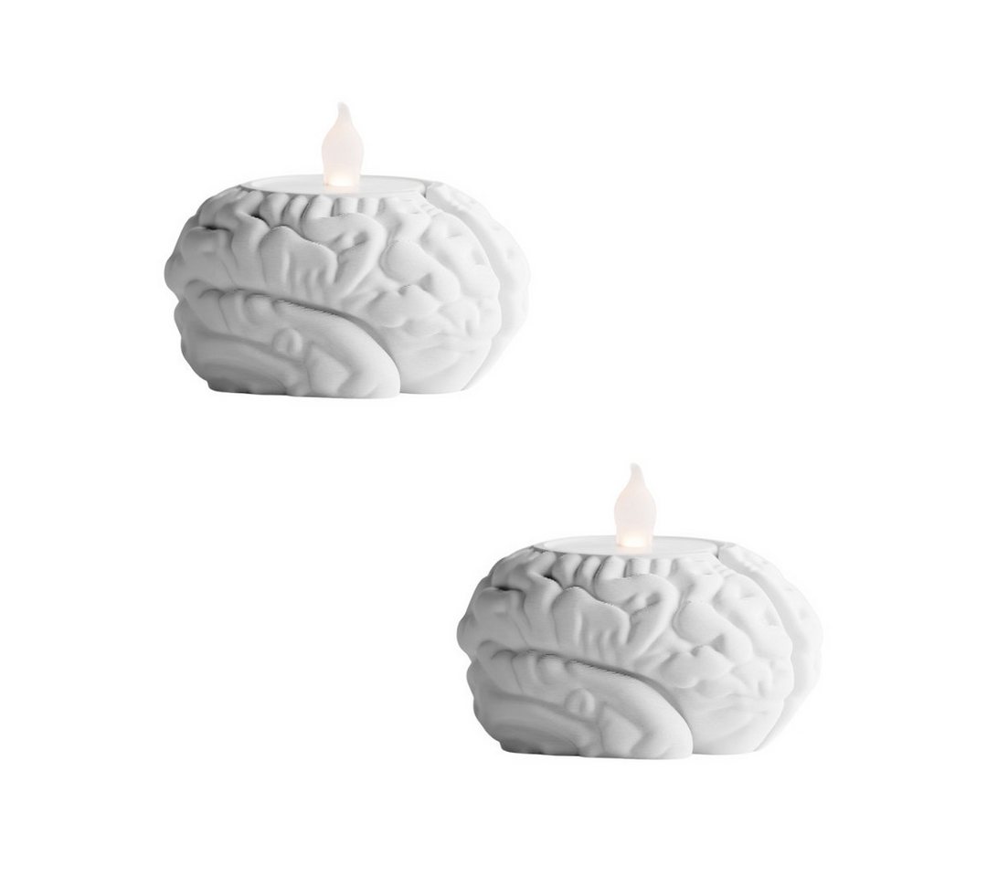 Shapes - Decorations Kerzenhalter Shapes – Decorations „Neuroglow“ Teelichthalter im Gehirn-Design (1er-Set, 2er-Set, 4er-Set, 2 St), Perfekt für Standard-Teelicht von Shapes - Decorations