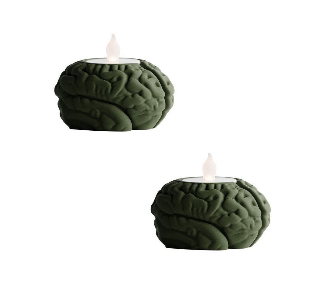 Shapes - Decorations Kerzenhalter Shapes – Decorations „Neuroglow“ Teelichthalter im Gehirn-Design (1er-Set, 2er-Set, 4er-Set, 2 St), Perfekt für Standard-Teelicht von Shapes - Decorations