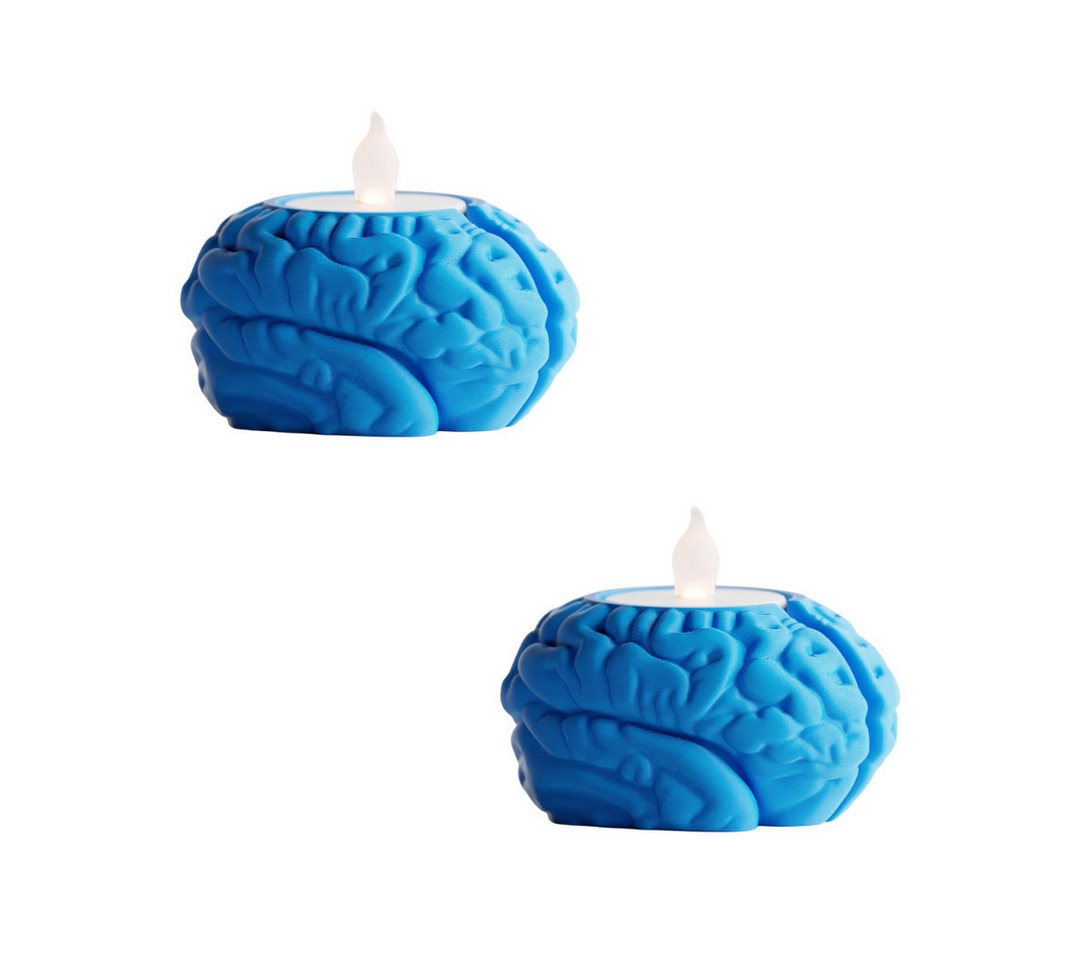 Shapes - Decorations Kerzenhalter Shapes – Decorations „Neuroglow“ Teelichthalter im Gehirn-Design (1er-Set, 2er-Set, 4er-Set, 2 St), Perfekt für Standard-Teelicht von Shapes - Decorations